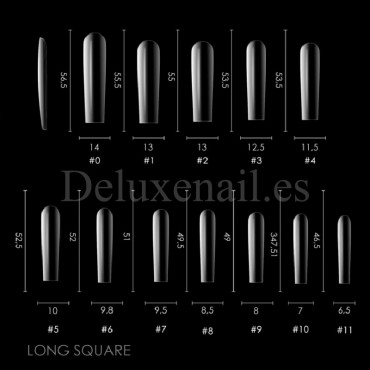 Dual Form Long Square A61 DE LA RO, 120 uds