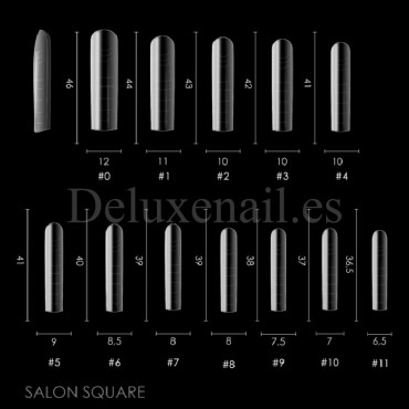 Dual Form Salon Square D15 DE LA RO, 120 uds