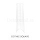 Dual Form Gothic Square Dark, 120 uds