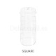 Dual Form Square Dark, 120 uds