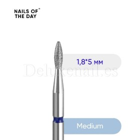 copy of Fresa diamante bola para la cutícula, granulación suave,1.0 mm (1к010)