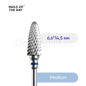 Fresa de tungsteno azul 6.6*14.5, NAILSOTHEDAY