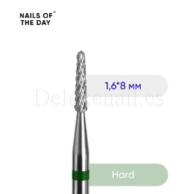 Fresa de tungsteno verde 1.6*8, NAILSOTHEDAY