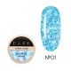 Esmalte Permanente Snow Gel 01 Dark, Azul claro Translúcido, 5 g