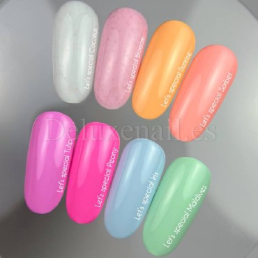 Esmalte Permanente Let’s special Blossom NAILSOFTHEDAY, Rosa claro con foil dorado, 10 ml