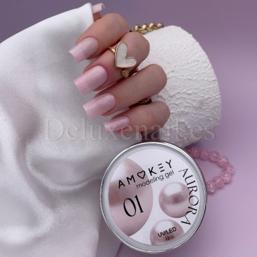 Gel Aurora 01 Amokey, gel constructor de color, 50 gr
