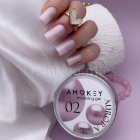 Gel Aurora 02 Amokey, gel constructor de color, 50 gr