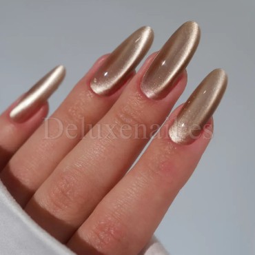 Esmalte permanente Silk Cat 02 Easy, Dorado, 7,5 ml