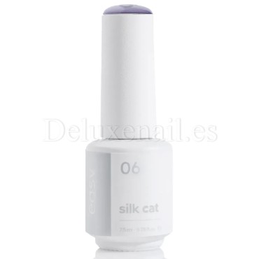 Esmalte permanente Silk Cat 06 Easy, Morado, 7,5 ml
