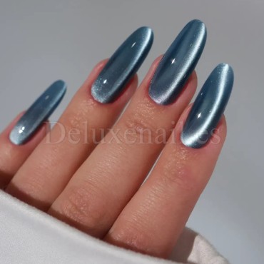 Esmalte permanente Silk Cat 08 Easy, Azul, 7,5 ml