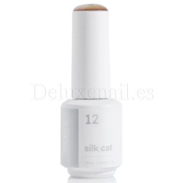 Esmalte permanente Silk Cat 12 Easy, Verde oliva, 7,5 ml