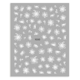 Pegatina adhesiva JO-1030, blanco
