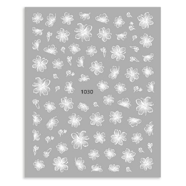 Pegatina adhesiva JO-1030, blanco