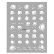 Pegatina adhesiva JO-1033, blanco