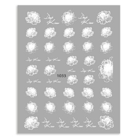 Pegatina adhesiva JO-1033, blanco