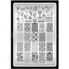 copy of Placa Stamping 02, Flores (Pequeña)