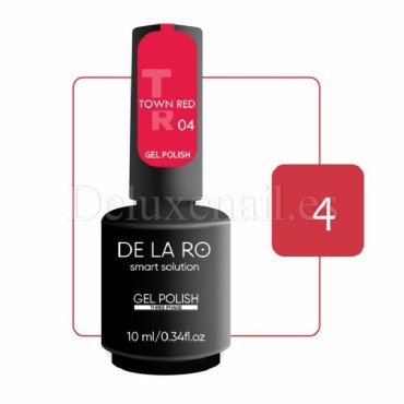 Esmalte Permanente Town Red 04 DE LA RO, 10 ml
