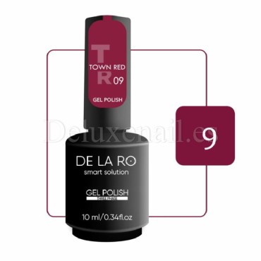Esmalte Permanente Town Red 09 DE LA RO, 10 ml
