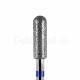 Fresa Azul Cilindro redondeado, Ø4 mm, F118, grano medio, Dark