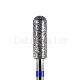 Fresa Azul Cilindro redondeado, Ø4 mm, F118, grano medio, Dark