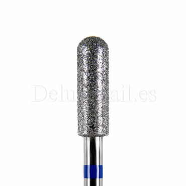 Fresa Azul Cilindro redondeado, Ø4 mm, F118, grano medio, Dark