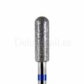 Fresa Azul Cilindro redondeado, Ø4 mm, F118, grano medio, Dark