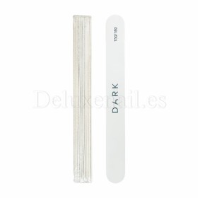 Kit de limas para uñas Dark, grano 150/180, 10 uds, forma recta