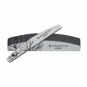 NFE-40-180/240-25 - Kit de limas media luna minerales Staleks Expert, grano 180/240,  25 uds