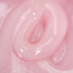 Gel constructor Dark Smart Builder Gel 34, Rosa claro con micro brillo, 15 ml