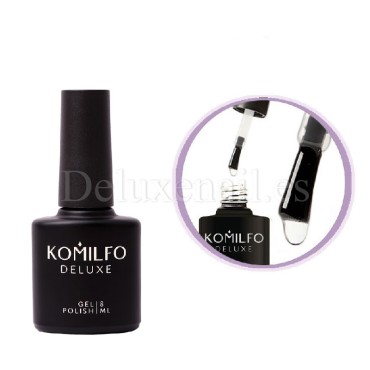 Top sin pegajosidad sin UV filtros Komilfo Top No-Wipe, 8 ml