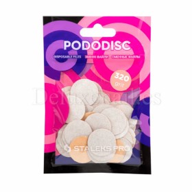 PDF-20-320w (M-Ø20 mm) Pack de discos desechables Staleks, Grano 320, 50 uds