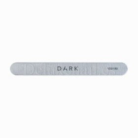 Kit de limas para uñas Dark, grano 150/180, 25 uds, forma recta, gris