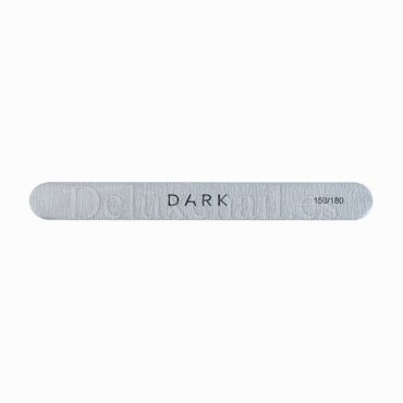 Kit de limas para uñas Dark, grano 150/180, 25 uds, forma recta, gris