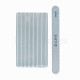 Kit de limas para uñas Dark, grano 180/240, 25 uds, forma recta, gris