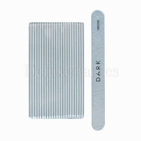 Kit de limas para uñas Dark, grano 180/240, 25 uds, forma recta