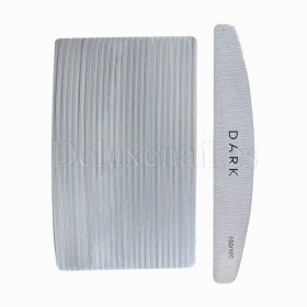 Kit de limas para uñas Dark, grano 150/180, 25 uds, forma media luna
