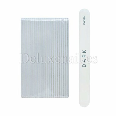 Kit de limas para uñas Dark, grano 150/180, 25 uds, forma recta