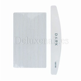 Kit de limas para uñas Dark, grano 150/180, 25 uds, forma media luna