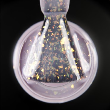 Base Camuflaje Dark Potal 23, Rosa lechoso traslúcido con foil ópalo multicolor, 15 ml