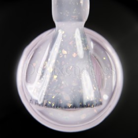Base Camuflaje Dark Potal 30, Rosa bebe con foil ópalo multicolor, 15 ml