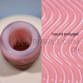 Liquid Polygel Bubble Gum 09 DE LA RO, polygel líquido de color melocotón, 15 ml