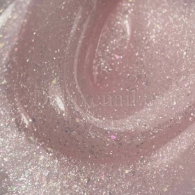 Gel constructor Dark Medium Gel 44, Rosa con foil plateado, 15 ml