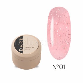 Gel Medium Potal Gel 01 Dark, Rosa con foil rosa, 15 ml
