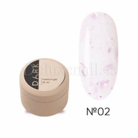 Gel Medium Potal Gel 02 Dark, Rosa Lechoso con foil rosa, 15 ml