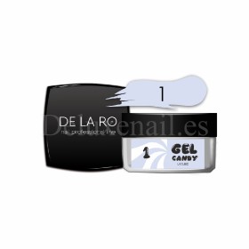 Gel Candy 01 DE LA RO, gel constructor de color lila, 15 gr