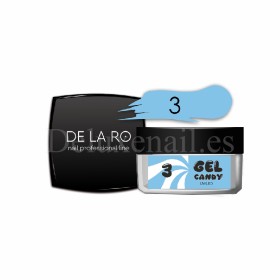 Gel Candy 03 DE LA RO, gel constructor de color azul, 15 gr