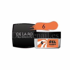 Gel Candy 06 DE LA RO, gel constructor de color naranja claro, 15 gr