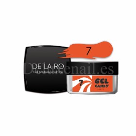 Gel Candy 07 DE LA RO, gel constructor de color naranja, 15 gr