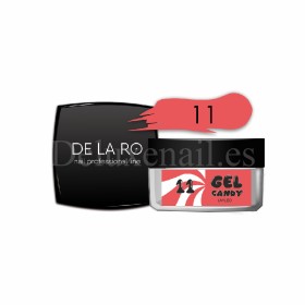 Gel Candy 11 DE LA RO, gel constructor de color melocotón, 15 gr