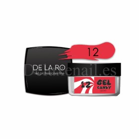 Gel Candy 12 DE LA RO, gel constructor de color rosa frambuesa, 15 gr